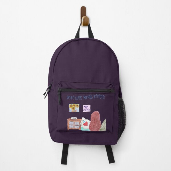Item preview, Just One More Stitch! (Purple background) designed and sold by DeeDeee1970.