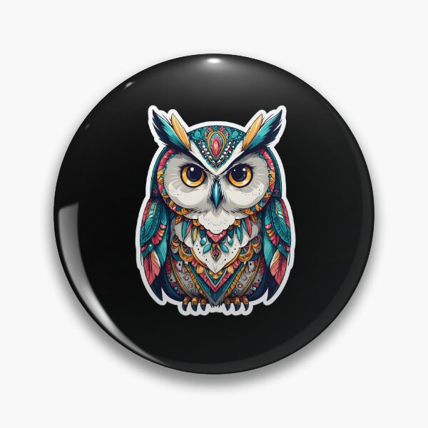 Item preview, Owl Adorned With Bohemian Patterns designed and sold by Lithuane.