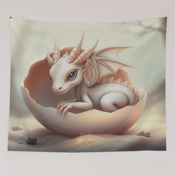 Item preview, Newborn Dragon in Her Shell designed and sold by Skye Ryan-Evans.