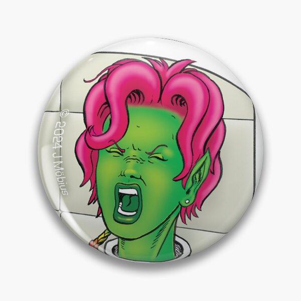 Item preview, Suzi in a straight jacket pin only designed and sold by J-Mobius.