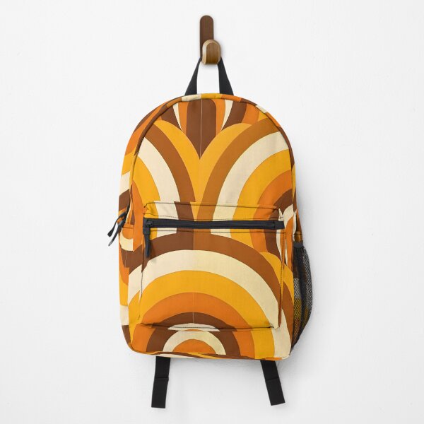 Item preview, Abstract Brown Orange Yellow Symmetric Retro 70s Pattern designed and sold by CoolMantras.