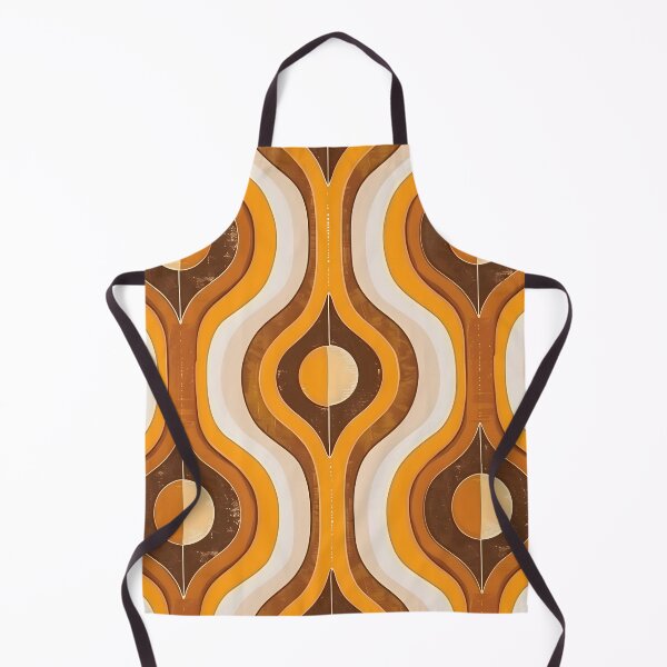 Item preview, Abstract Brown Orange Symmetric Retro Pattern designed and sold by CoolMantras.