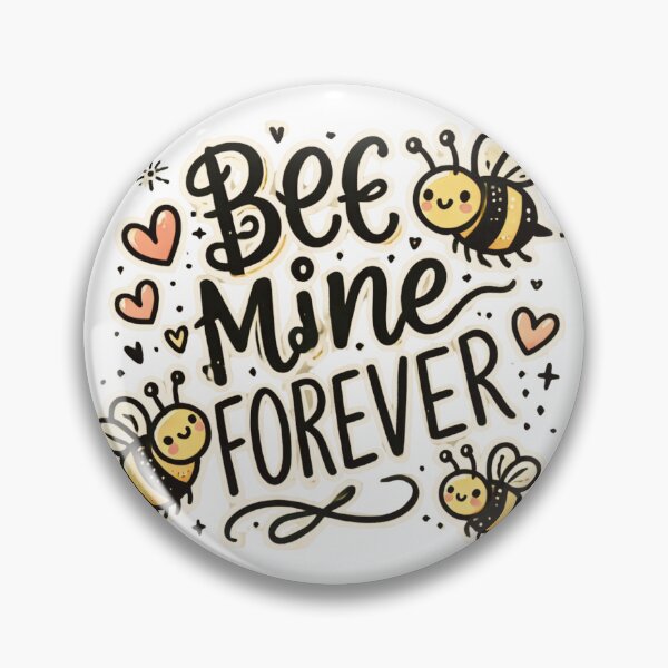 Artikelvorschau, Bee Mine Forever – Süßes und verspieltes Valentinstag-Design entworfen und verkauft von drip.design.co.
