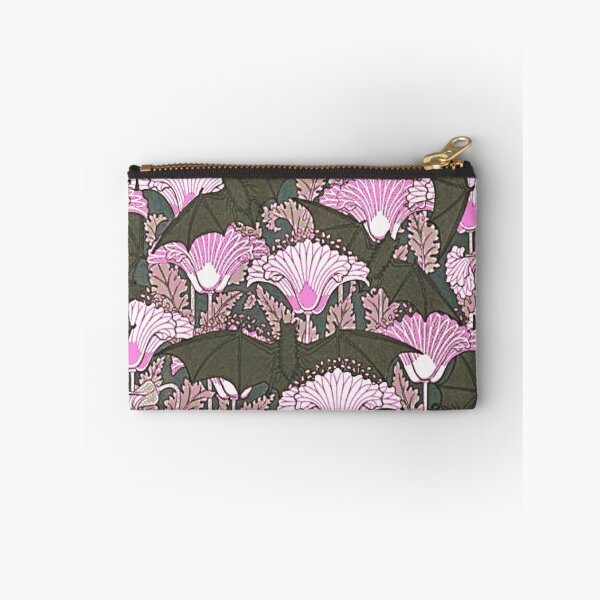 Item preview, VINTAGE GREY BATS & PINK LILIES ART designed and sold by sharlesart.