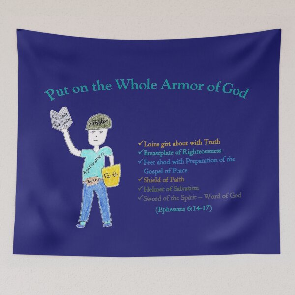 Item preview, Ephesians Man with Blue background designed and sold by DeeDeee1970.
