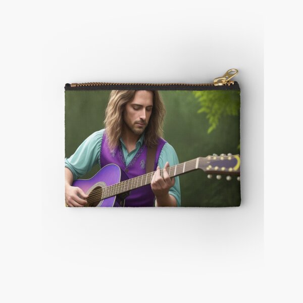 Item preview, Man Playing Guitar In The Woods designed and sold by highplacidity.