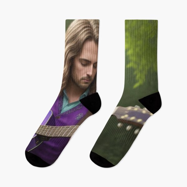 Item preview, Man Playing Guitar In The Woods designed and sold by highplacidity.