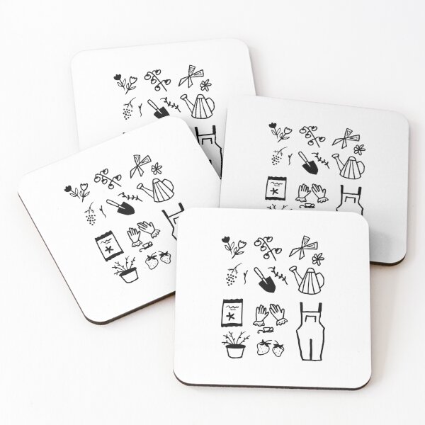 Item preview, Abstract Garden Art: Black & White Minimalist Illustrations designed and sold by RM-Journey.