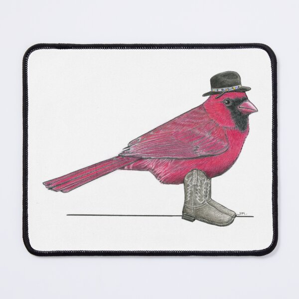 Item preview, Cardinal in Cowboy Boots designed and sold by JimsBirds.