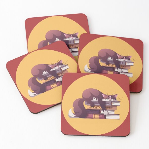 Item preview, Cat Sleeping on Stack of Books designed and sold by CMB-Editing.