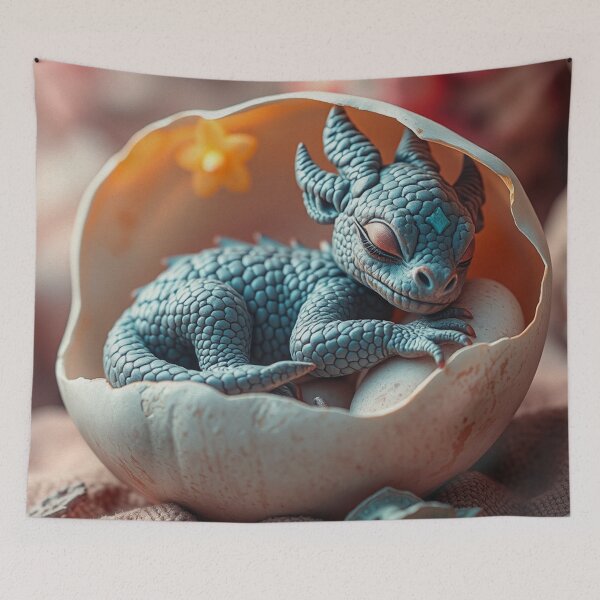 Item preview, Sleeping Newborn Dragon designed and sold by Skye Ryan-Evans.