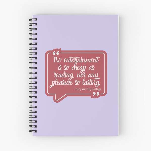 Item preview, Reading is a Cheap and Entertaining Pleasure Quote  designed and sold by CMB-Editing.