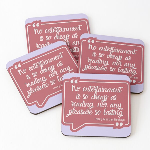 Item preview, Reading is a Cheap and Entertaining Pleasure Quote  designed and sold by CMB-Editing.