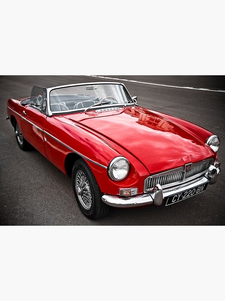 Red MG classic car" Art for Sale by benbdprod | Redbubble
