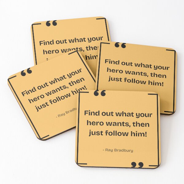 Item preview, Ray Bradbury Writing Advice Quote designed and sold by CMB-Editing.