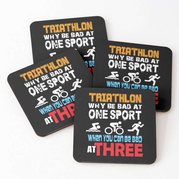 Item preview, Funny Triathlete Why Be Bad At One Sport Triathlon  designed and sold by Hochiedesign.