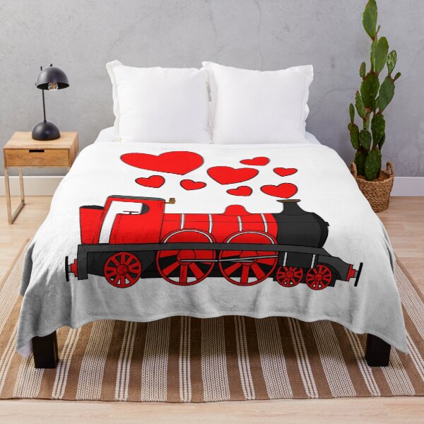 Item preview, Valentines Day Steam Train Anniversary Engagement Railroad Enthusiast designed and sold by doodlerob.