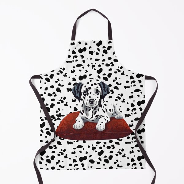 Item preview, Dalmatian Dog Puppy On Red Pillow White Background designed and sold by Ciervo Primavera.