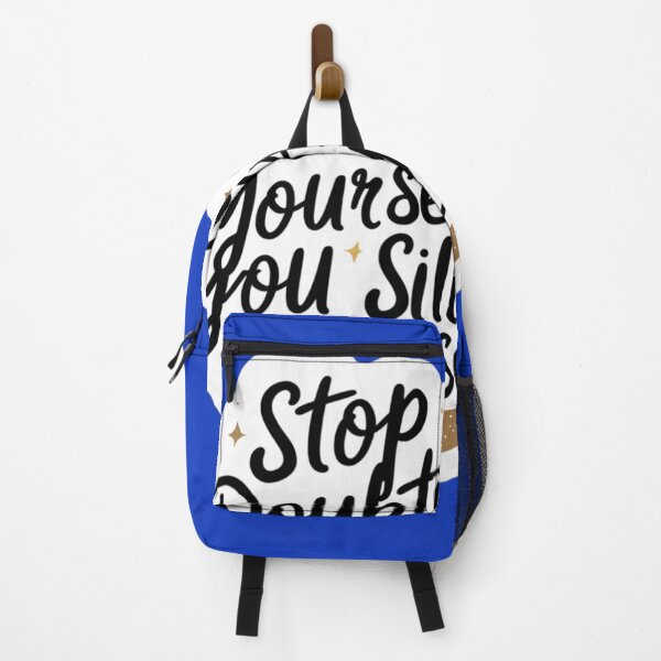 Item preview, Stop Doubting Yourself You Silly Goose Motivational Sticker designed and sold by Kawaii Planet Studio.