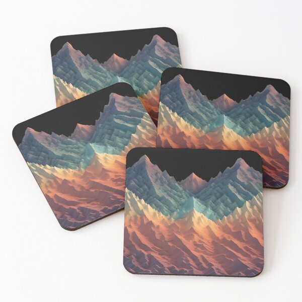 Item preview, Majestic Fractal Mountain Ridge Patterns designed and sold by Traloch O'Laoi.
