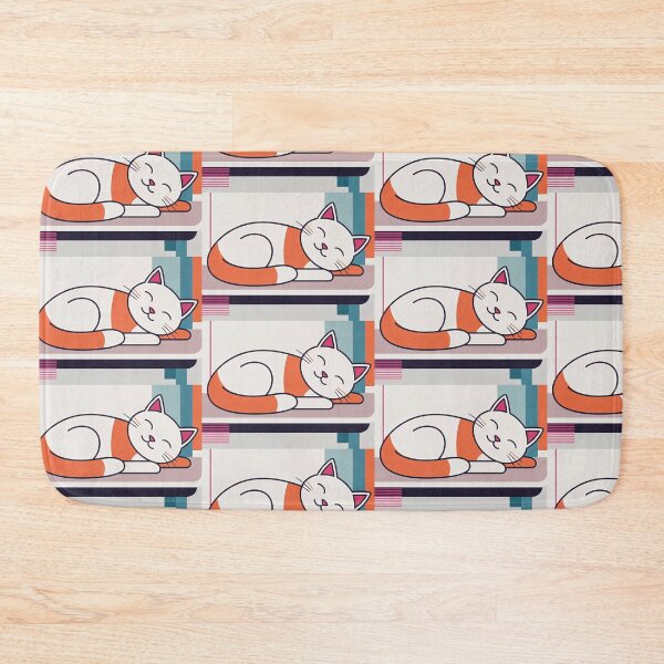 Item preview, Cute cat fanny happy animal geometric aesthetic cool designed and sold by anrecat.
