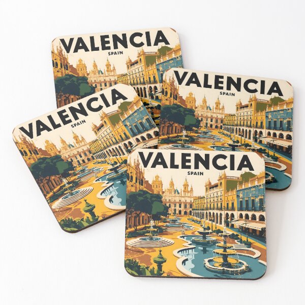 Item preview, Valencia Spain Vintage Travel Tourism designed and sold by TravelersGems.