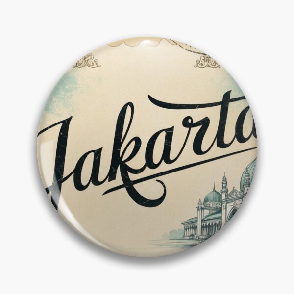Item preview, Jakarta Vintage Travel Retro Postcard Design designed and sold by TravelPostcardGems.