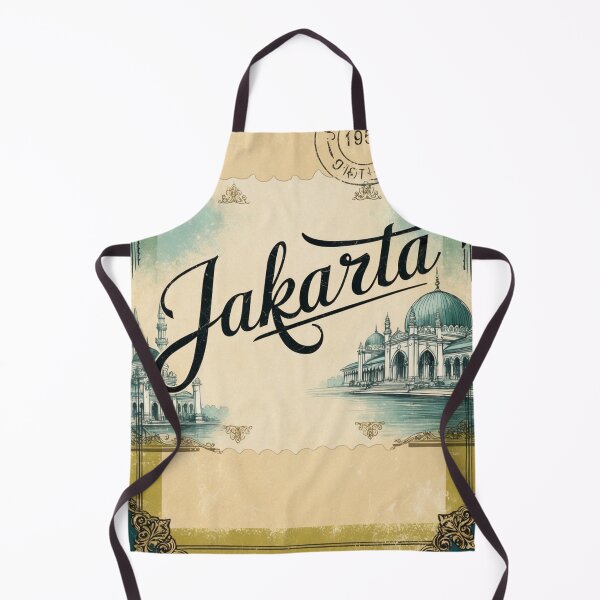 Item preview, Jakarta Vintage Travel Retro Postcard Design designed and sold by TravelPostcardGems.