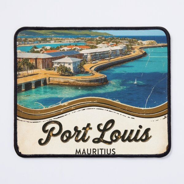 Item preview, Greetings from Port Louis Mauritius Vintage Travel Retro Postcard Design designed and sold by TravelPostcardGems.