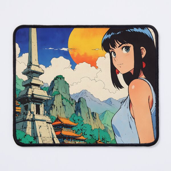 Item preview, Vientiane Laos Retro Anime Girl 80s Vintage Travel designed and sold by Retro-Anime9.