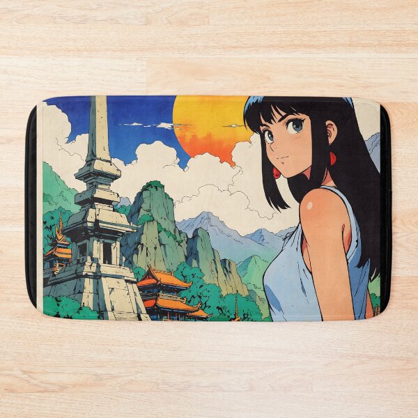 Item preview, Vientiane Laos Retro Anime Girl 80s Vintage Travel designed and sold by Retro-Anime9.
