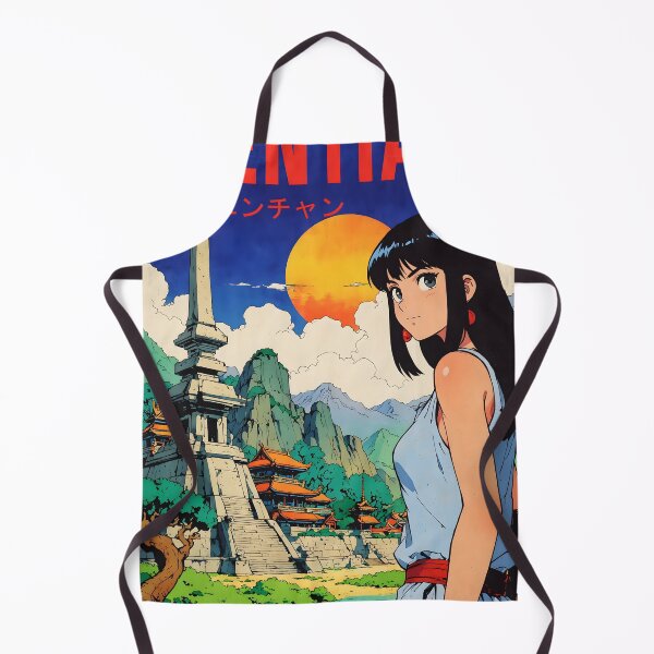 Item preview, Vientiane Laos Retro Anime Girl 80s Vintage Travel designed and sold by Retro-Anime9.