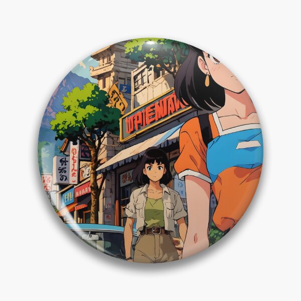 Item preview, Laos Retro Anime Girl 80s Vintage Travel designed and sold by Retro-Anime9.