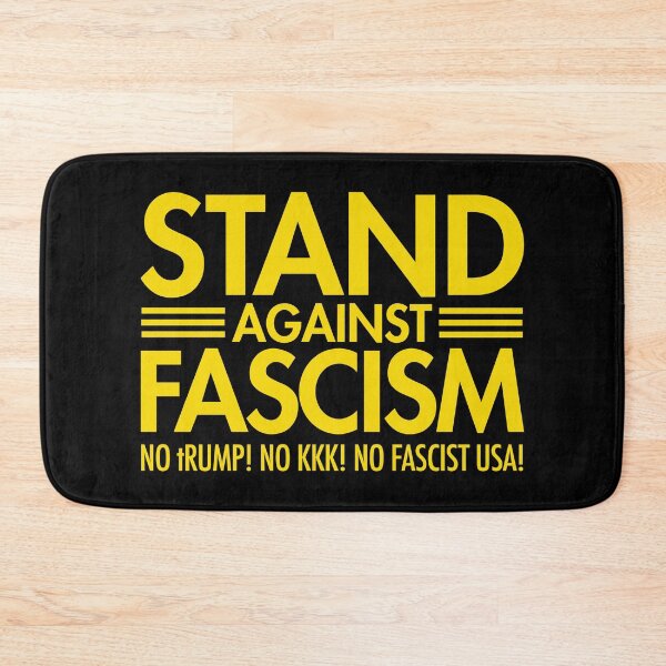 Item preview, Stand Against Fascism - No tRump - No KKK - No Fascist USA - yellow designed and sold by Thelittlelord.