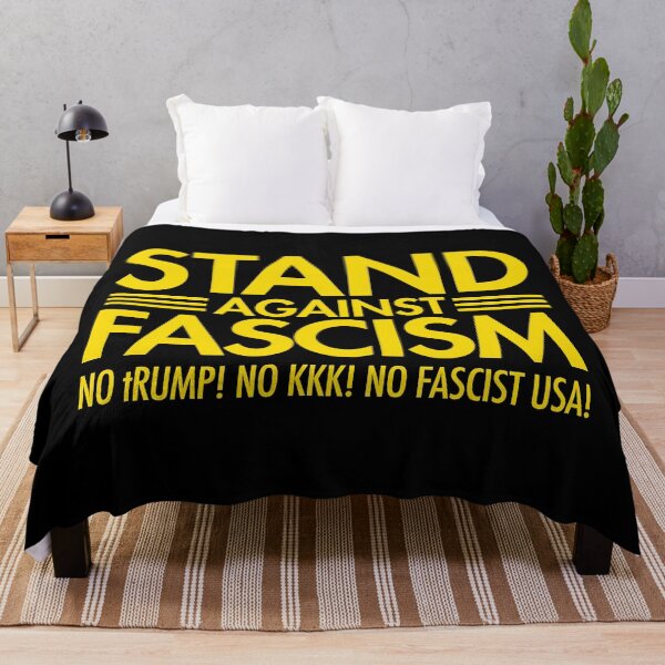 Item preview, Stand Against Fascism - No tRump - No KKK - No Fascist USA - yellow designed and sold by Thelittlelord.
