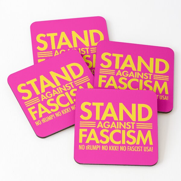 Artikelvorschau, Stand Against Fascism - No tRump - No KKK - No Fascist USA - yellow 2.0 entworfen und verkauft von Thelittlelord.