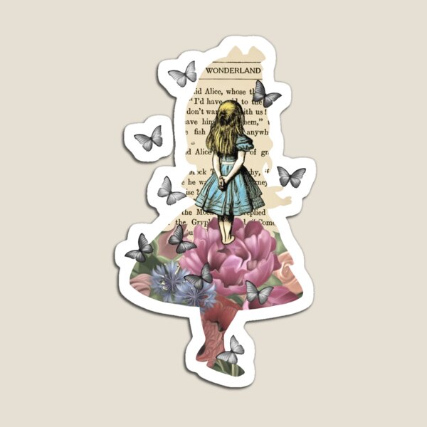 Vista previa del artículo con la obra «Alicia en el jardín mágico del país de las maravillas - Libro antiguo», diseñado y vendido por maryedenoa.