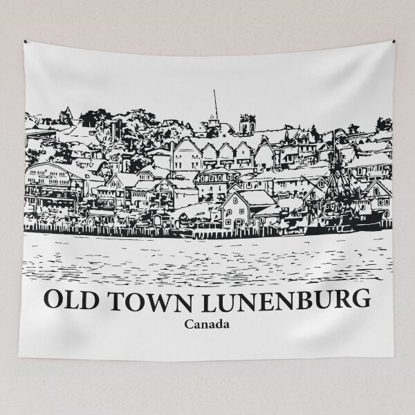 Item preview, Old Town Lunenburg - Canada designed and sold by Lakeric Cityscapes.