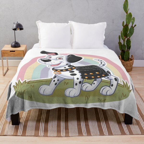 Item preview, A Dalmatian dog smiling behind a rainbow designed and sold by P2Genies.