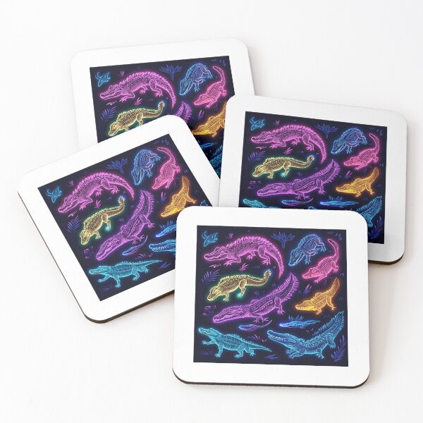 Item preview, Neon Gator Vibes – Electric Alligator Art on Shirts, Mugs & More! designed and sold by Ignorant-Artist.
