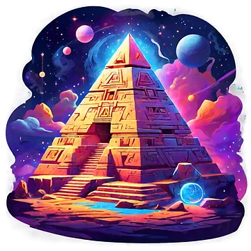 Artwork thumbnail, "Cosmic Aztec Pyramid" "Cosmic Aztec Pyramid" by SpectrumEssence