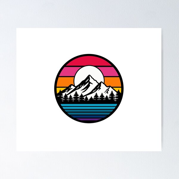 Artikelvorschau, 4WD Adventure: Retro Mountain Stripes for Outdoor Lovers entworfen und verkauft von Timegraf.