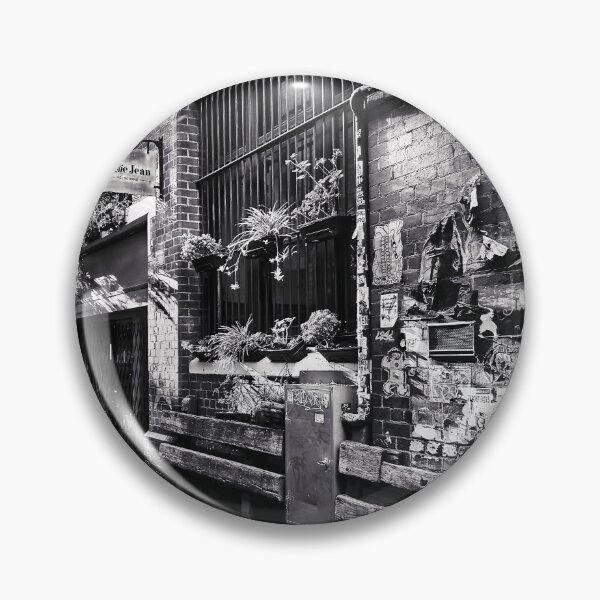 Item preview, Melbourne Laneway in black and white designed and sold by pcole123.