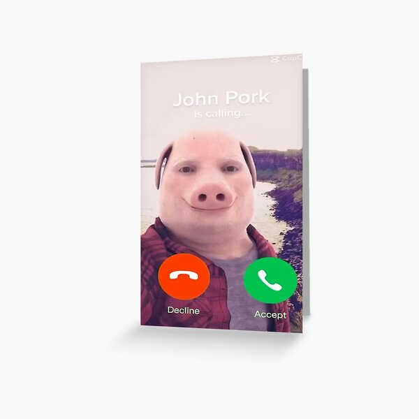 Artikel-Vorschau von John Pork ruft, designt und verkauft von MAHMOUR.