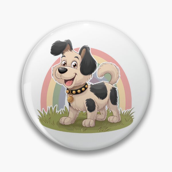 Artikelvorschau, Ein Pyrenäenhund, der hinter einem Regenbogen lächelt entworfen und verkauft von P2Genies.