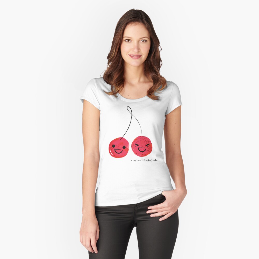 Item preview, Fitted Scoop T-Shirt designed and sold by HoopandHoller.