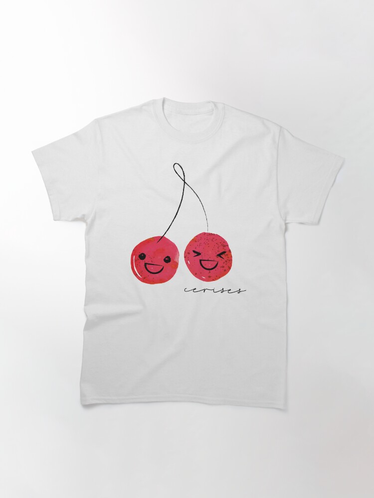 Thumbnail 3 of 7, Classic T-Shirt, Cerises designed and sold by HoopandHoller.