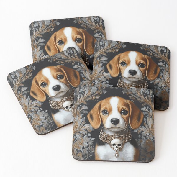 Item preview, Vintage Gothic Beagle designed and sold by Nocturne  Paws.