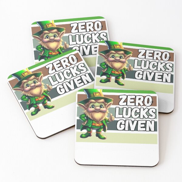 Item preview, Zero Lucks Given Funny St. Patrick’s Day T-Shirt designed and sold by JCRockDesign.