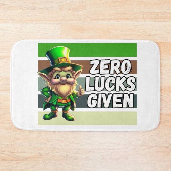 Item preview, Zero Lucks Given Funny St. Patrick’s Day T-Shirt designed and sold by JCRockDesign.